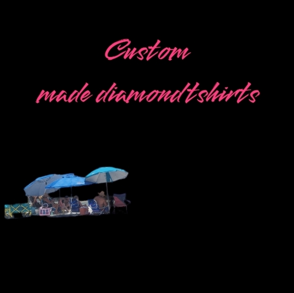 Custom made diamond bling tshirts